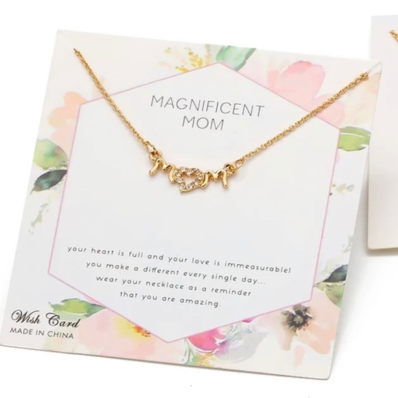 Mom Wish Card Necklace - Picture 2 of 3